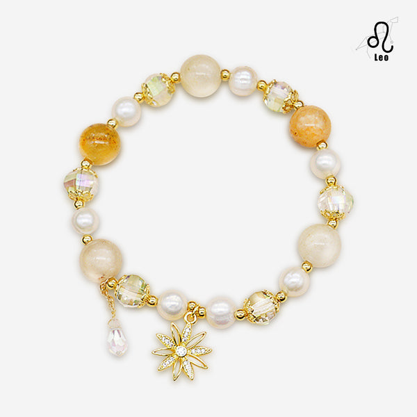 Bracciale con pietre preziose Leone