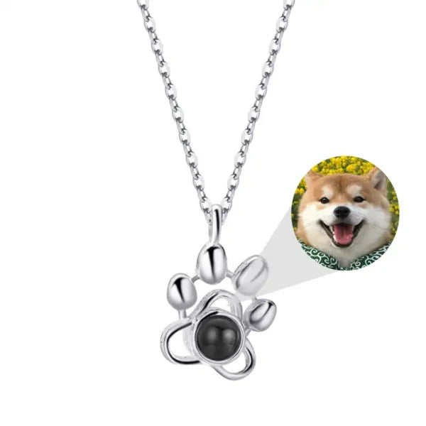 Your Pet's Photo in a Paw Pendant