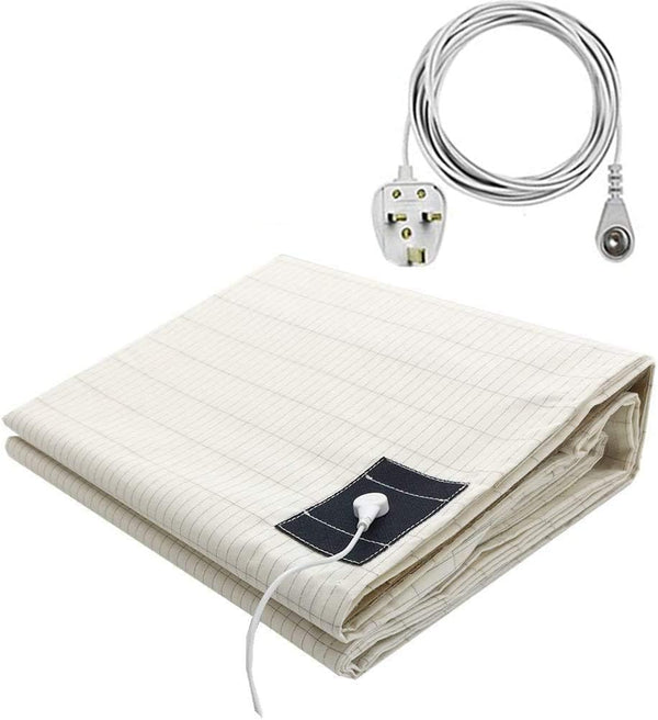 Earthing Sheet Silver Conductive Grounding Sheet for Better Sleep Relieve Pain (54x75in)