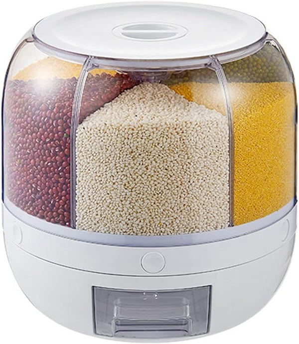 360° Rotating Cylinder Moisture Lentil Storage and Dispenser