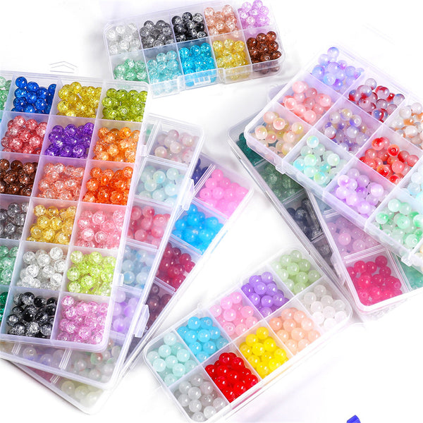 8mm Glass Jelly Double Ball DIY Set Material Pack