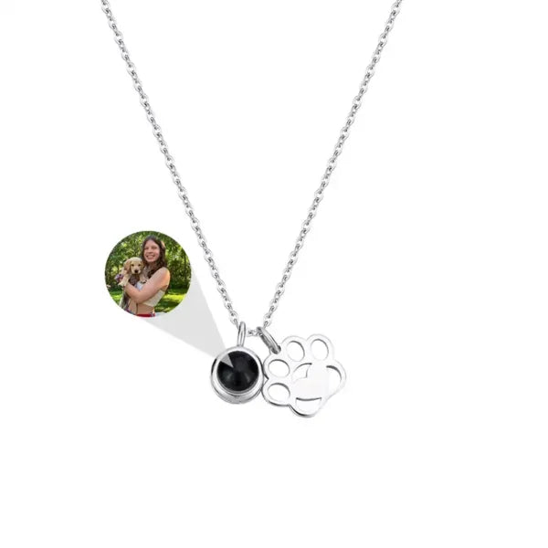 Your Pet's Photo in a Paw Pendant