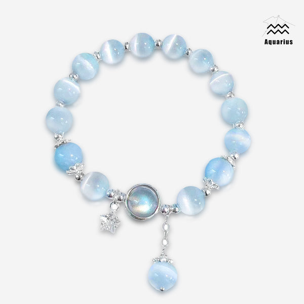 Aquarius gemstone bracelet