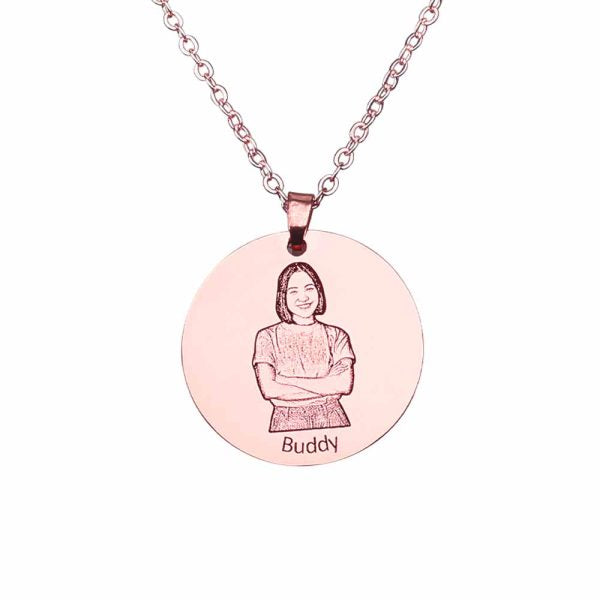 Image commemorative necklace