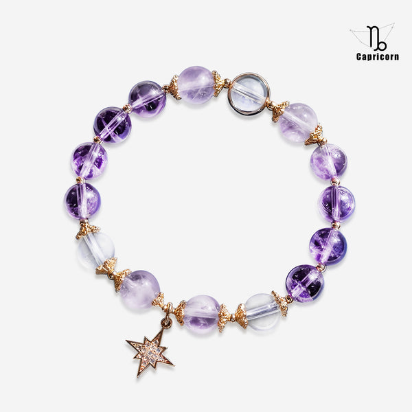 Capricorn gemstone bracele