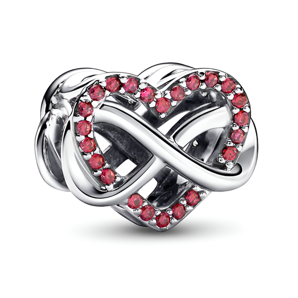 Red heart-shaped diamond hollow surround DIY bead string